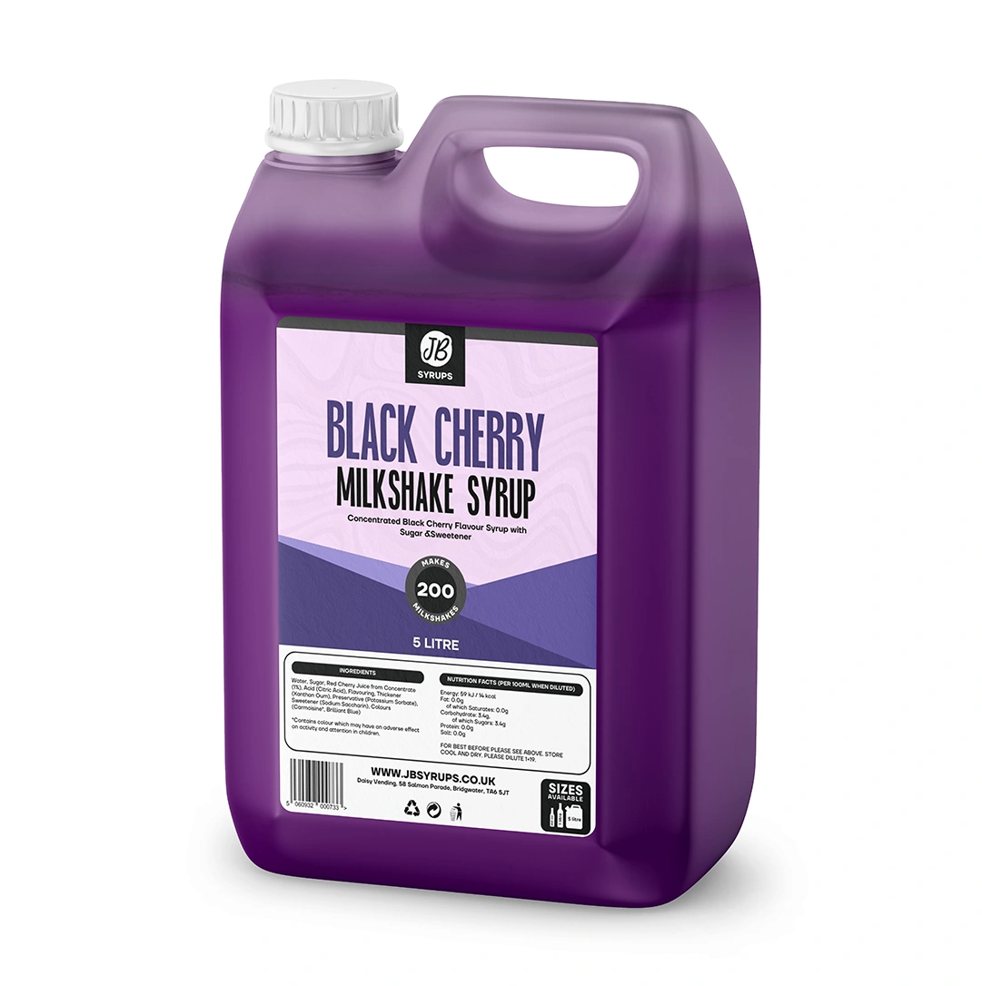Black Cherry Flavour Milkshake Syrup