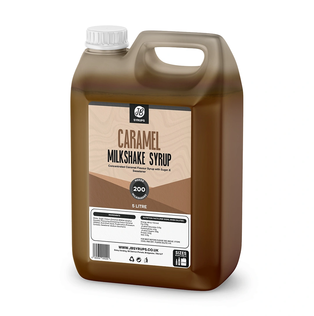 Caramel Flavour Milkshake Syrup