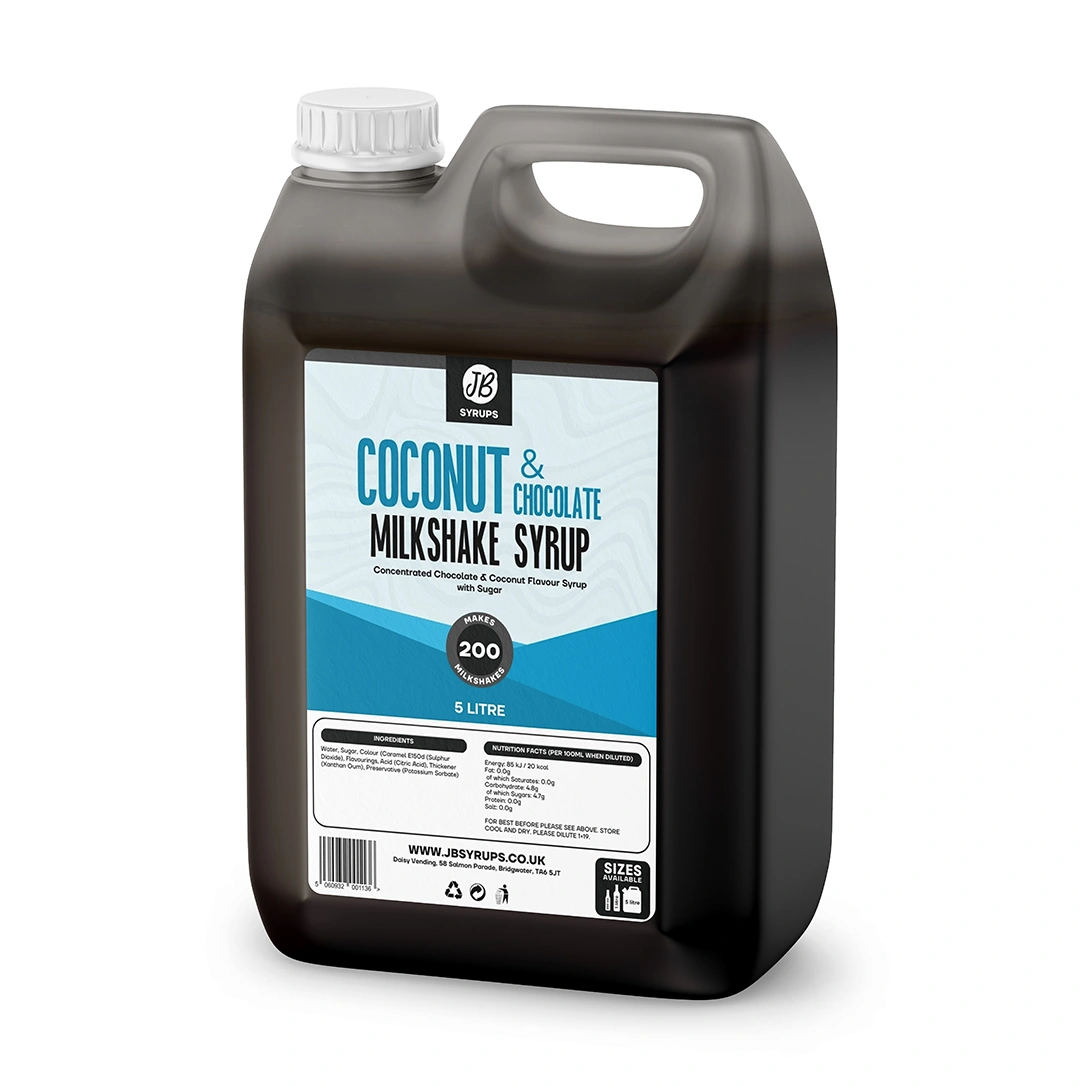 Coconut & Chocolate Flavour Milkshake Syrup