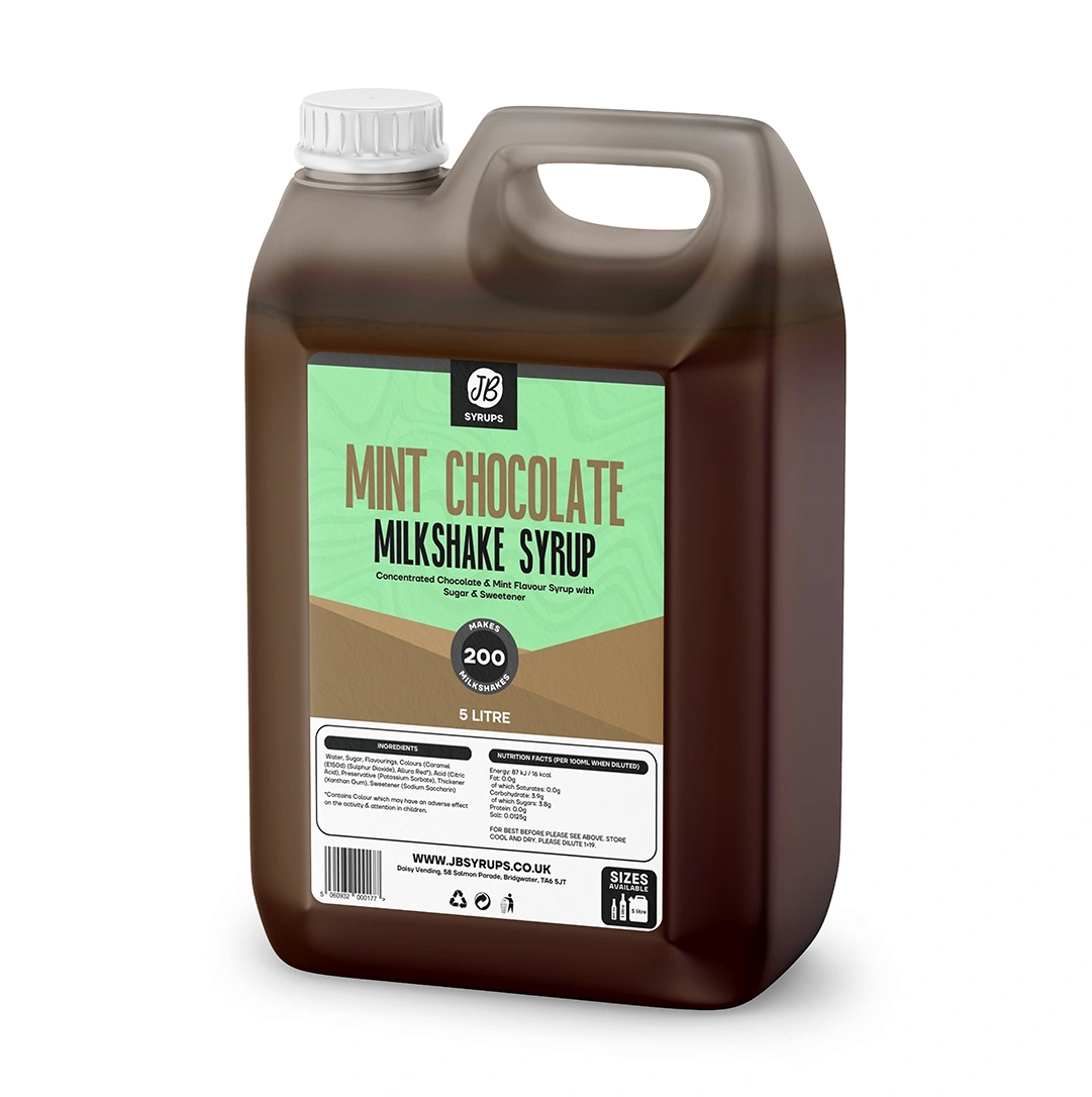 Mint Chocolate Flavour Milkshake Syrup