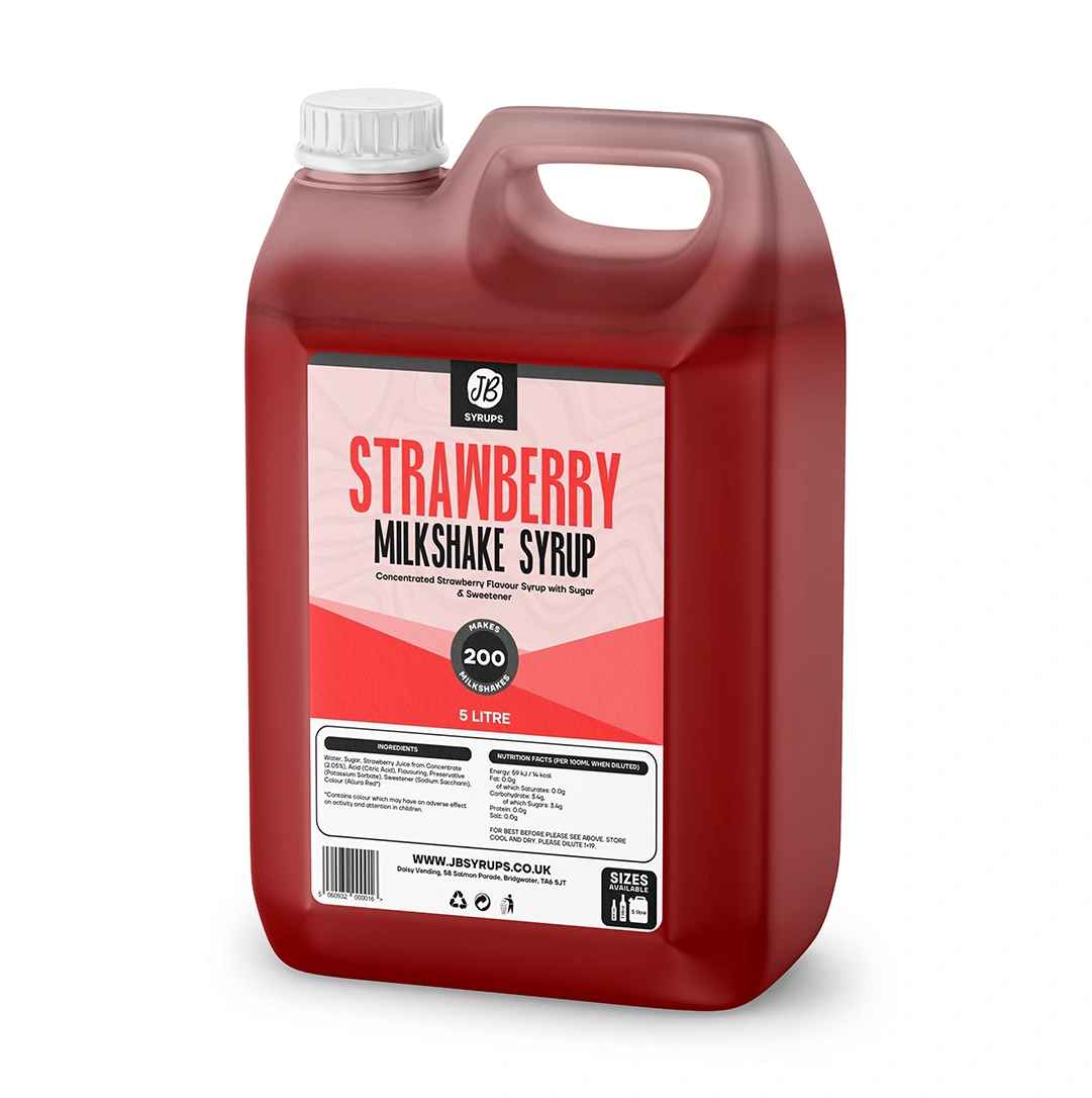 Strawberry Flavour Milkshake Syrup